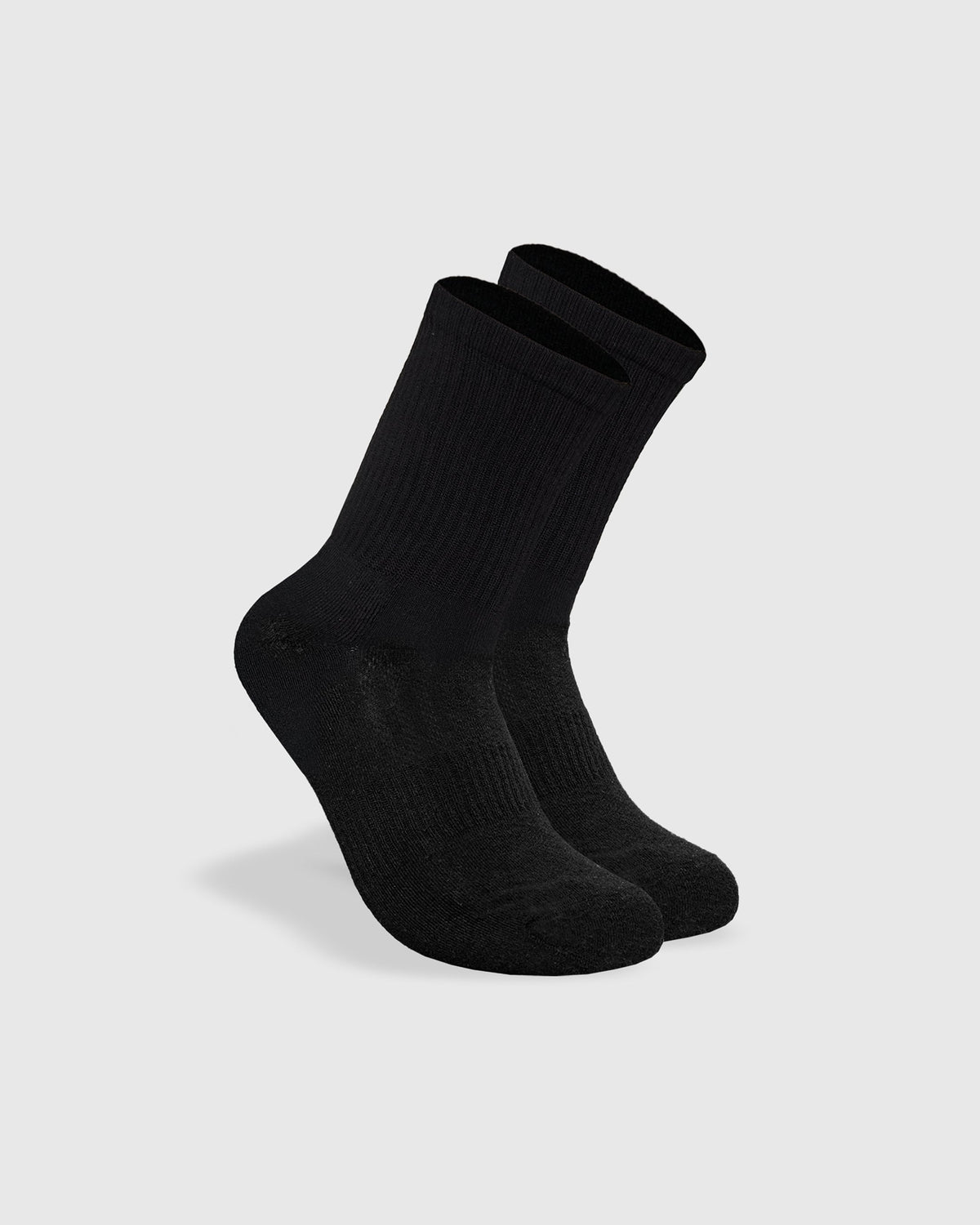 Black Half Crew Socks 12-Pack displayed against a neutral background.