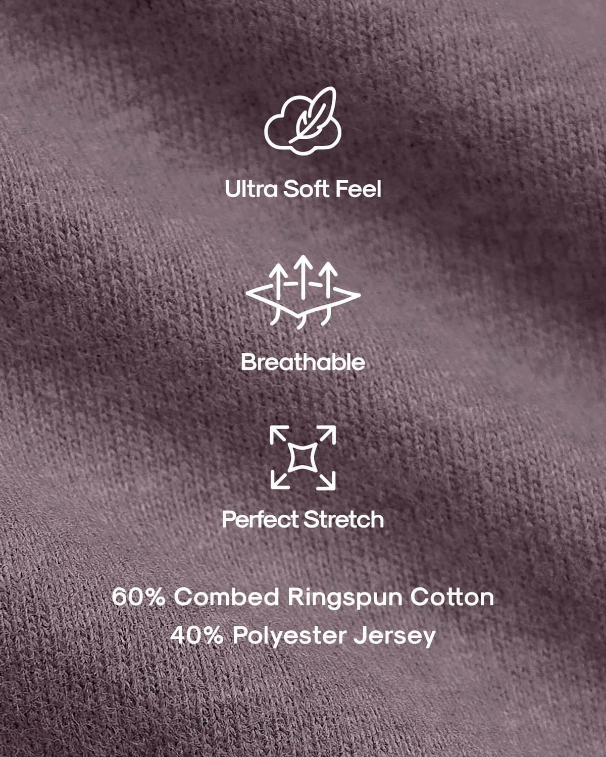 Dark Heather Amethyst Classic Crew Neck