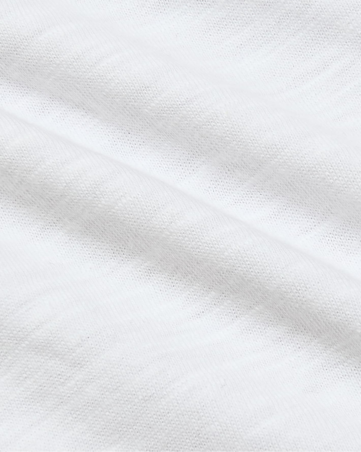 Womens White Relaxed Slub V-Neck Tee