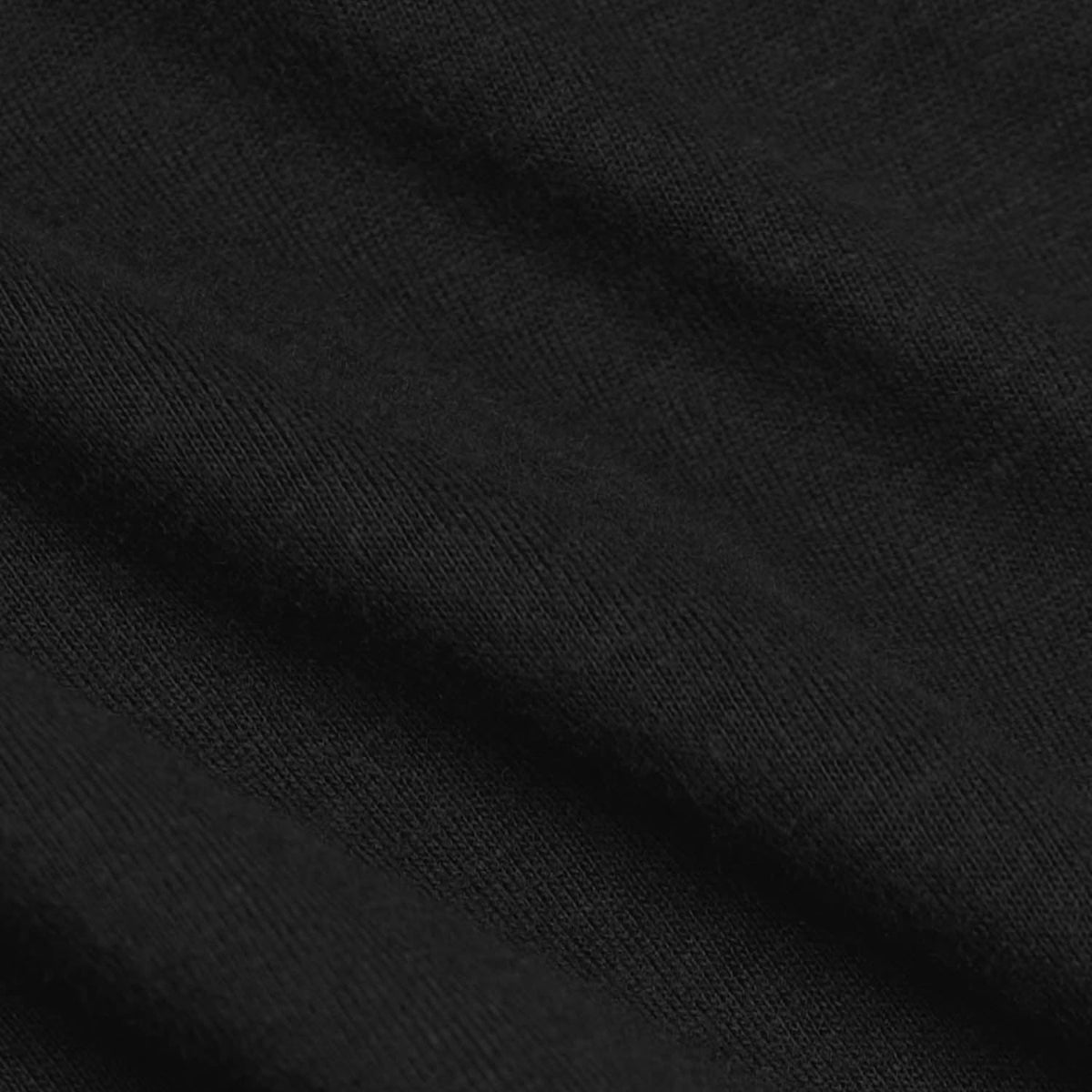All Black Tall Straight Hem Crew Neck T-Shirt 6-Pack, close-up fabric texture.