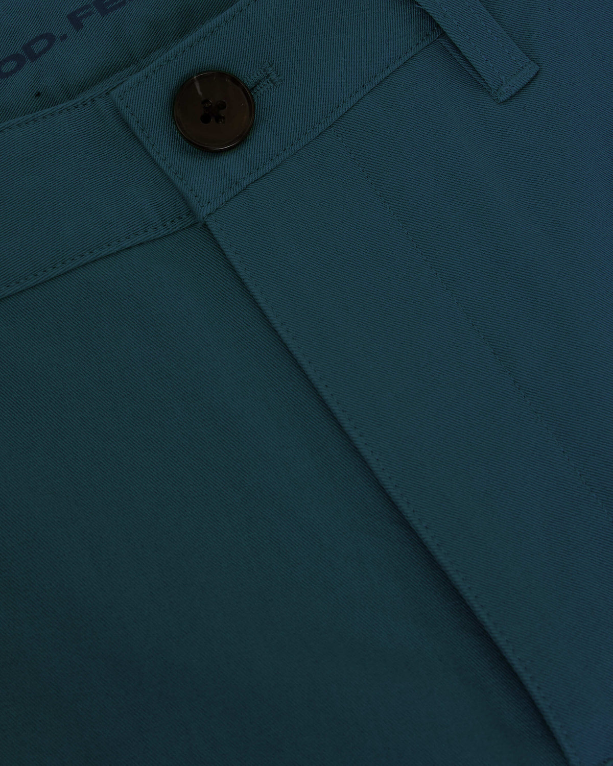 Centurion Straight Twill Chino Pant waistband with button and belt loop.