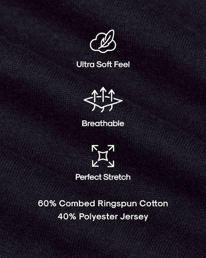 The Variety 8-Pack: Ultra soft, breathable, perfect stretch jersey knit.