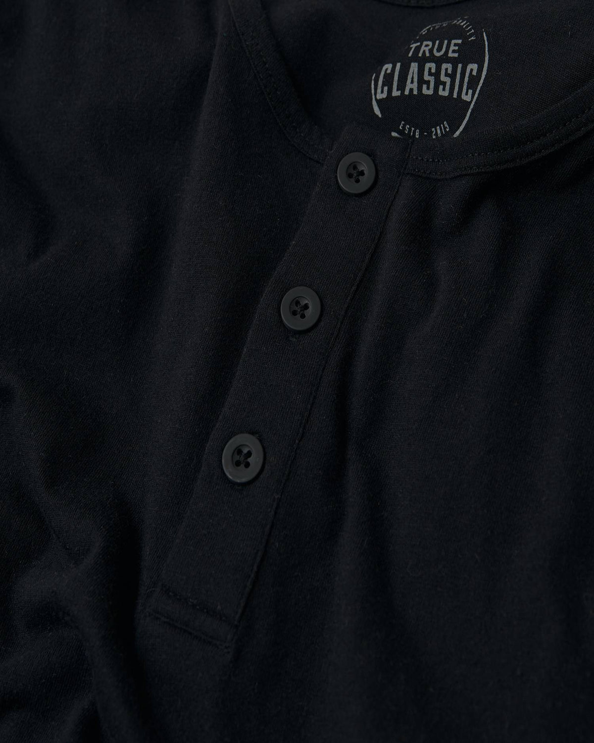 All Black Classic Henley 3-Pack
