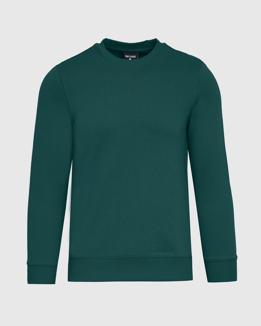 Emerald Fleece French Terry Pullover Crew Neck Sweatshirt