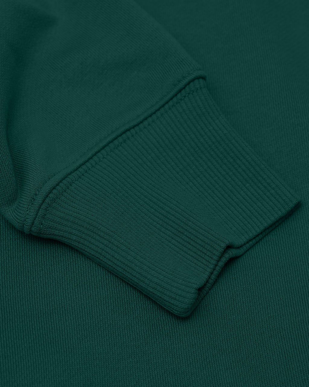 Emerald Fleece French Terry Pullover Crew Neck Sweatshirt