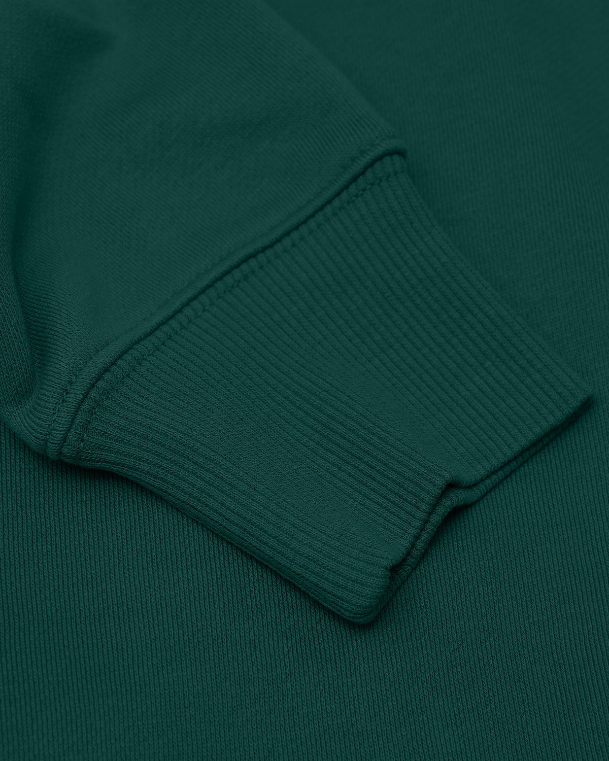 Emerald Fleece French Terry Pullover Crew Neck Sweatshirt