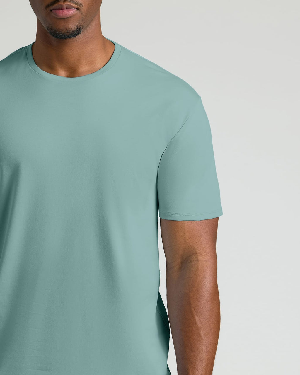Stormy Sea Tall Pima Cotton Blend Crew