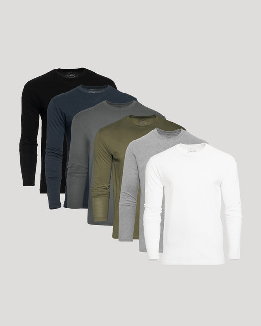 The Staple Classic Long Sleeve Crew 6-Pack