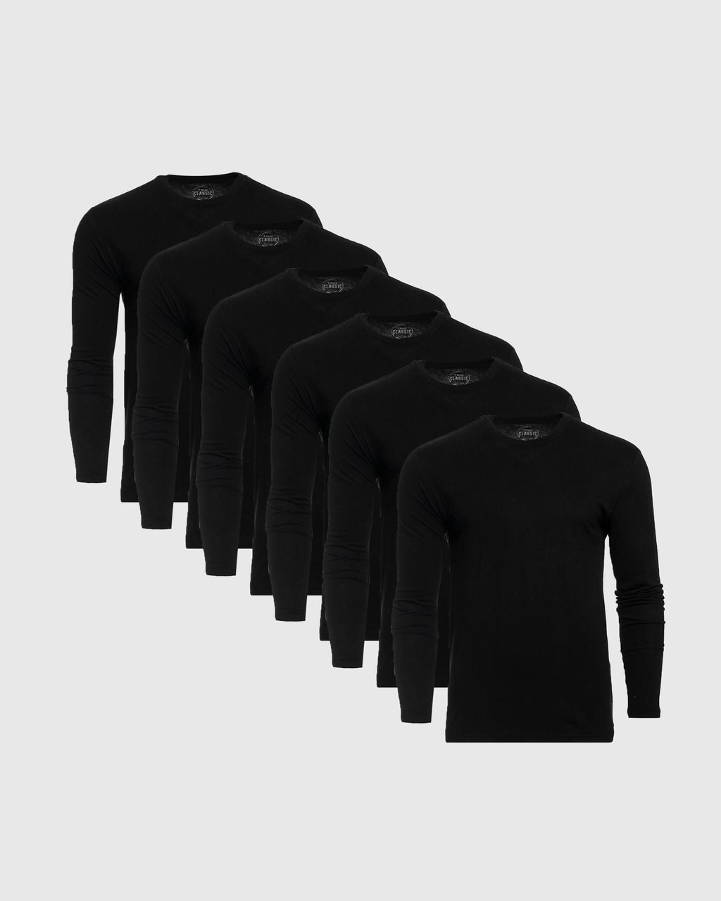 Classic Long Sleeve Crew Neck 6-Pack
