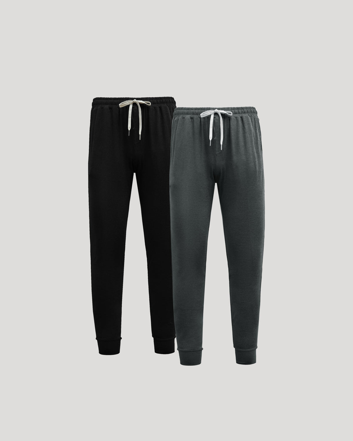 Black & Charcoal Heather Gray Tall Active Joggers 2-Pack