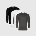 Long Sleeve Crews 3-Pack