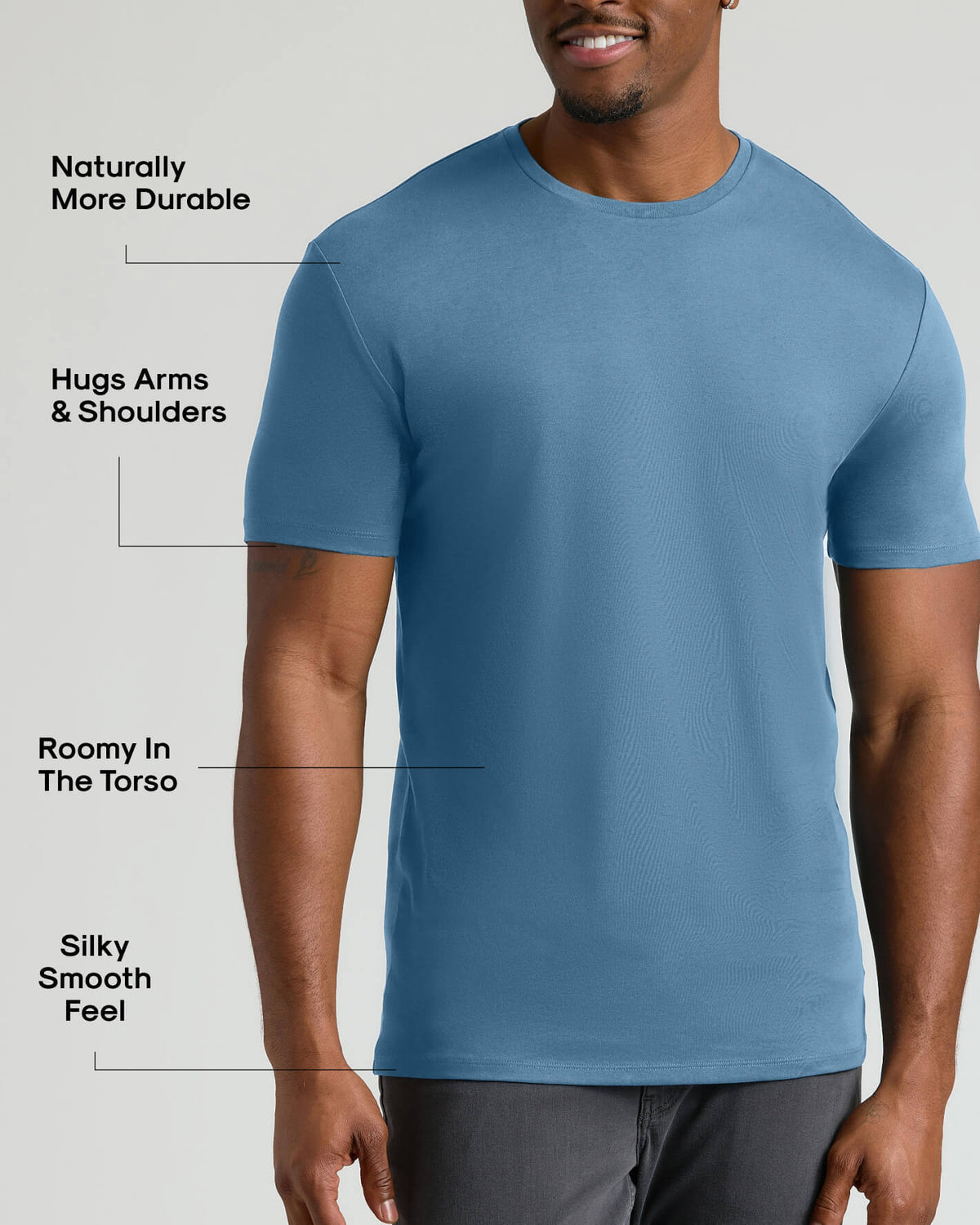 Bluefin Tall Pima Cotton Blend Crew