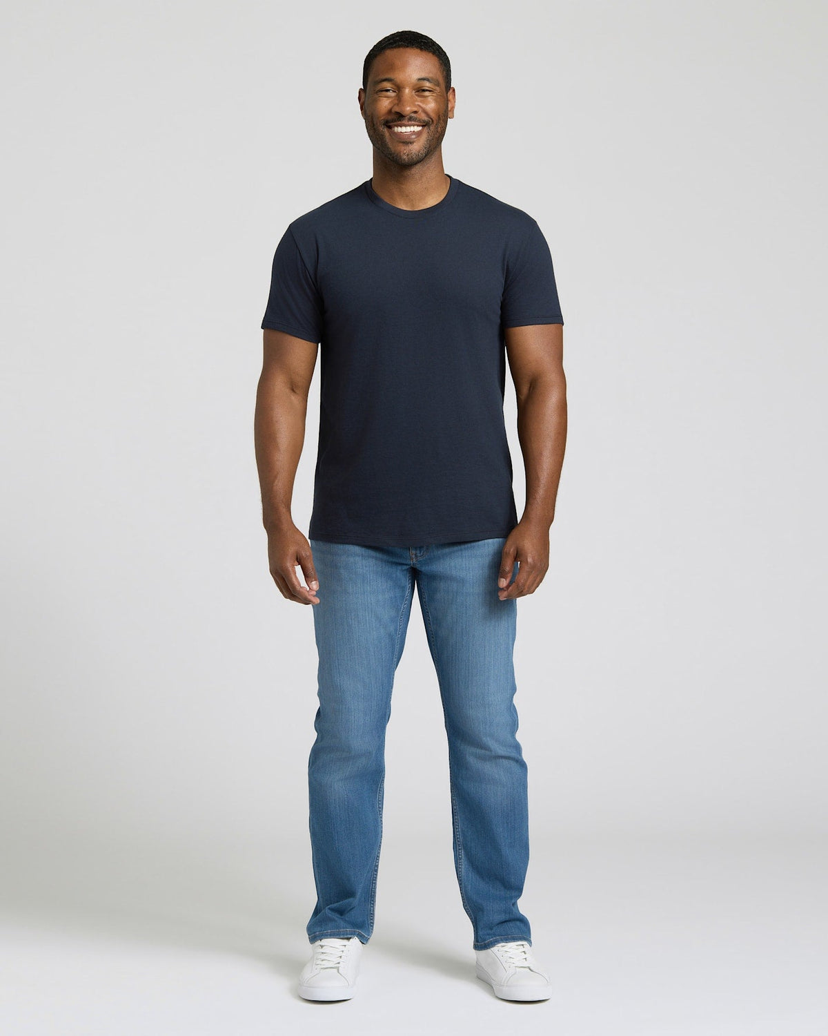 Navy Short Classic Crew Neck