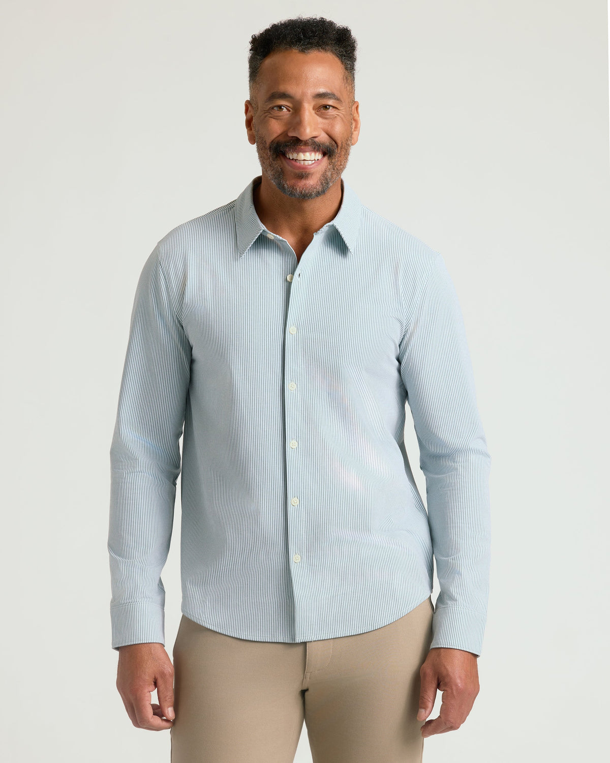 Juniper Stripe Classic Stretch Oxford 2.0
