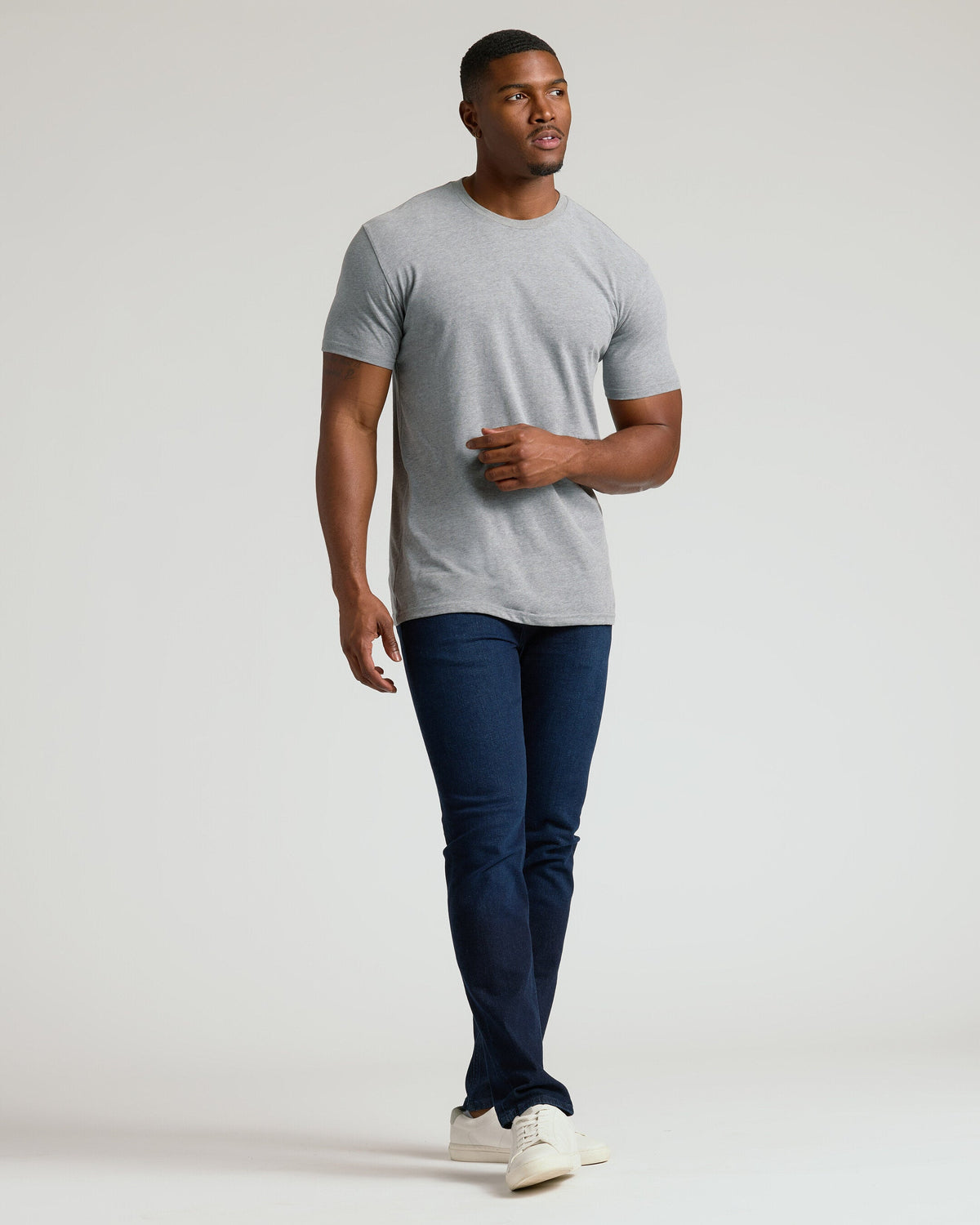 Classic Tall Straight Hem Crew Neck T-Shirt 3-Pack