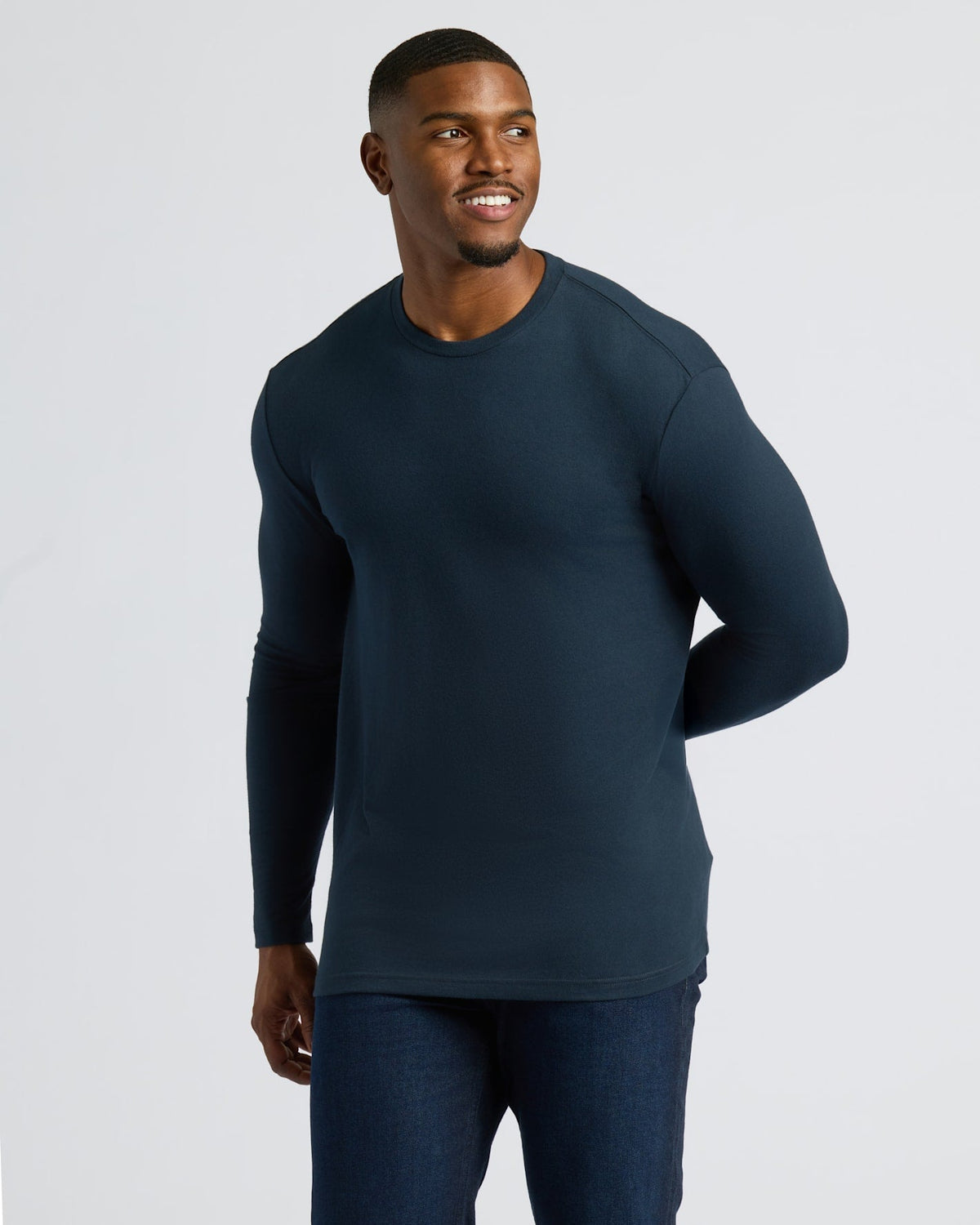 All Navy Tall Long Sleeve Crew 3-Pack