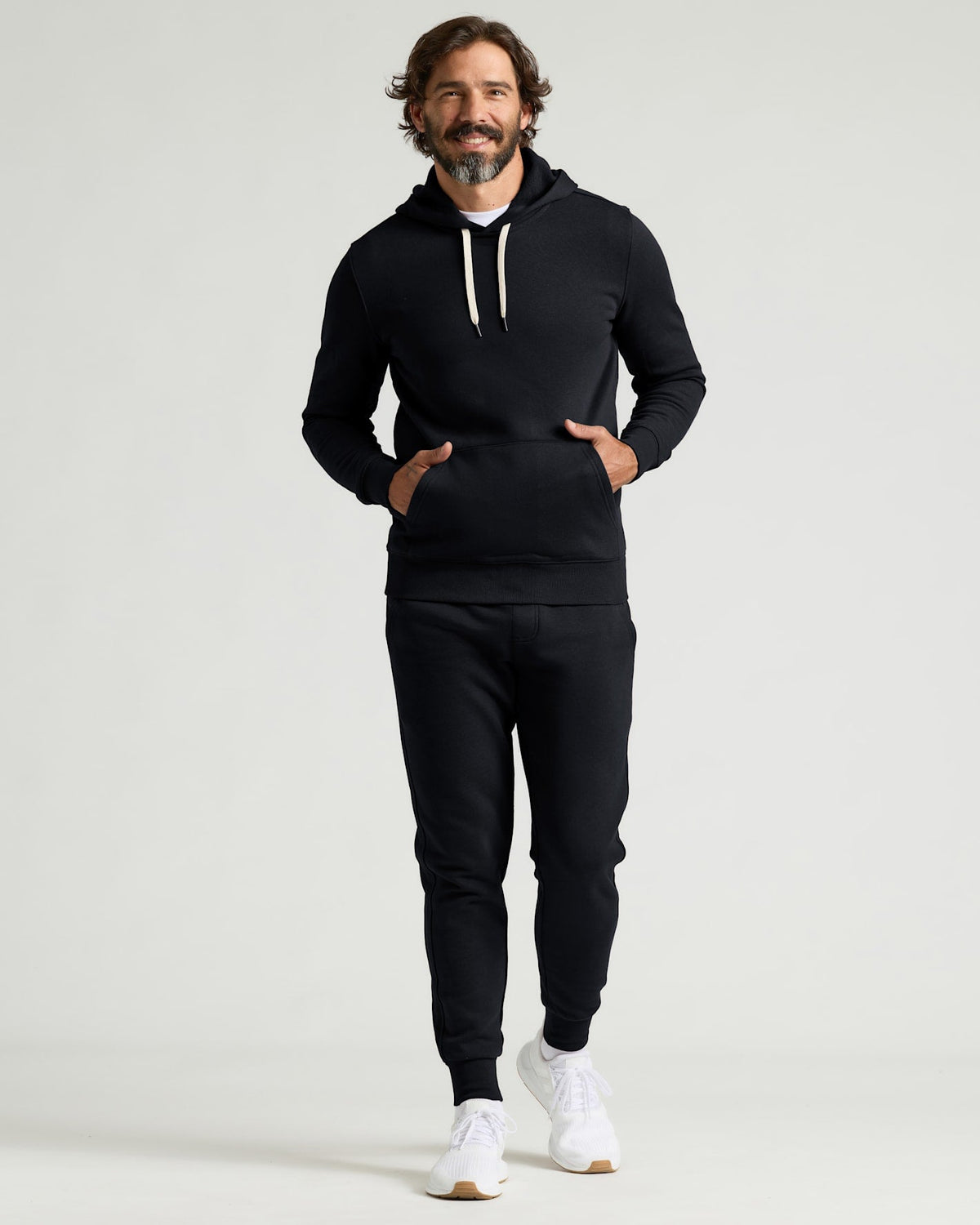 Black Pullover Fleece Hoodie & Jogger 2-Pack