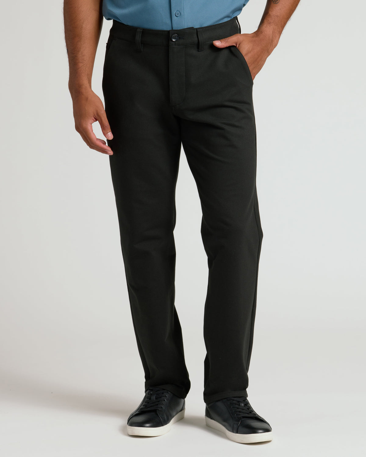 Navy & Black Straight Chino Pants 2-Pack