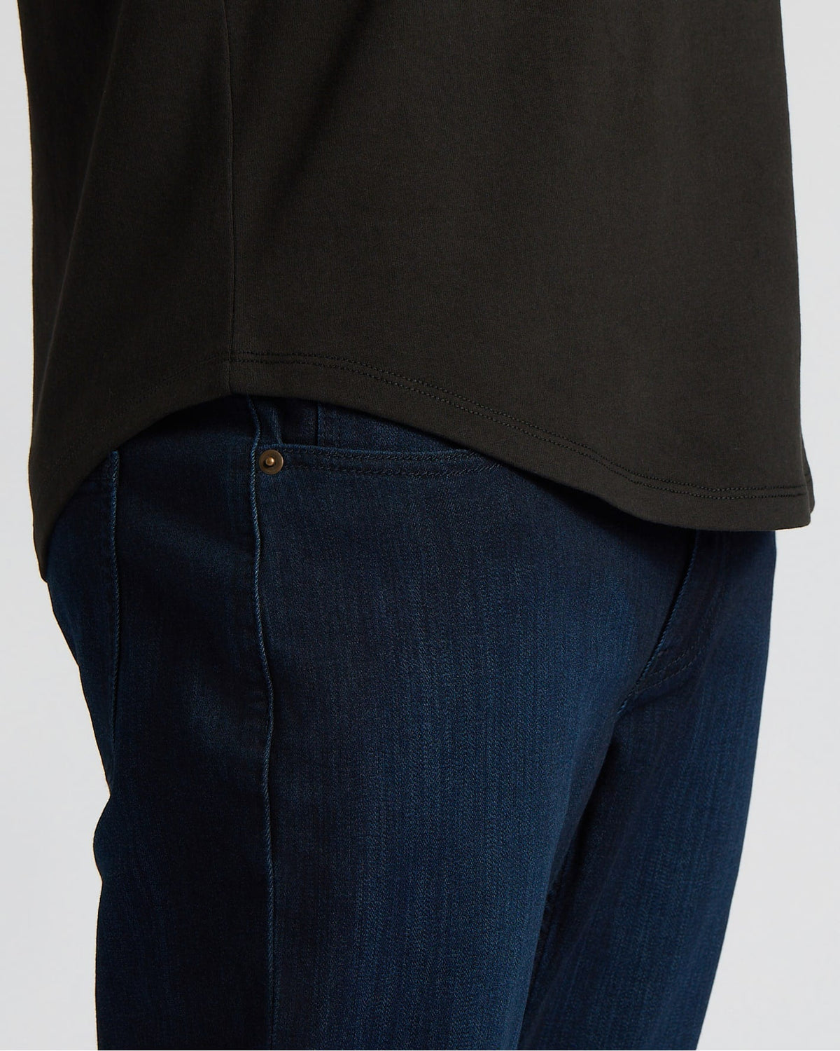 All Black Heavyweight Curved Hem Crew 6-Pack
