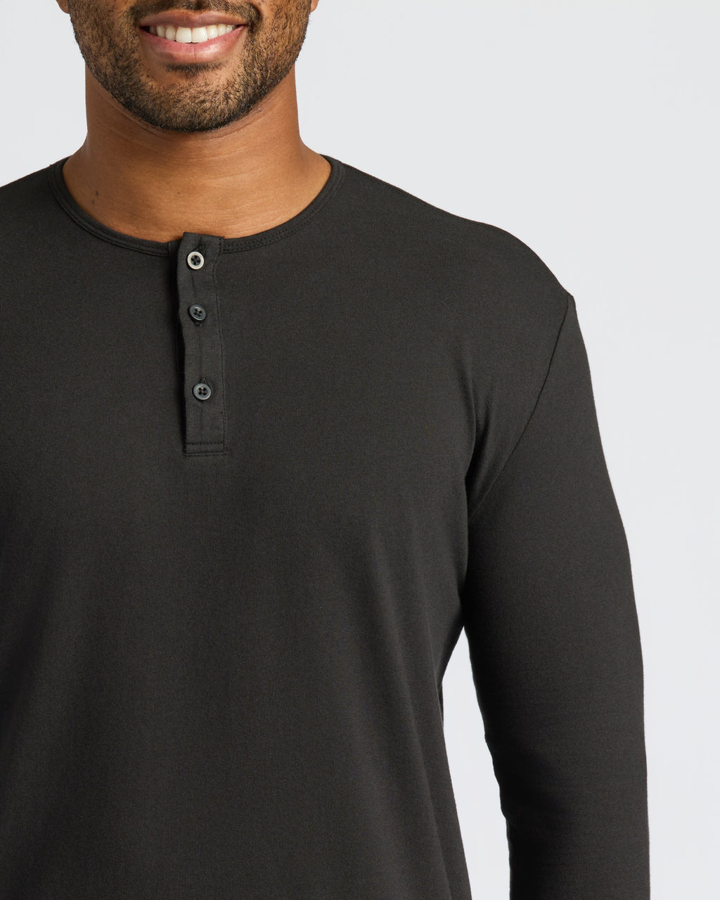 All Black Classic Henley 2-Pack